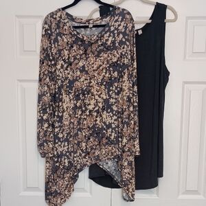 LOGO By Lori Goldstein Shirt And Tank Set 2X Lagen Look